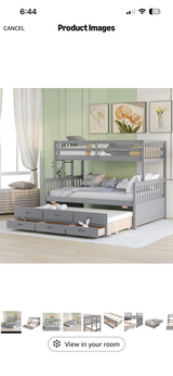 Bunk bed w trundle in Fort Leonard Wood, Missouri