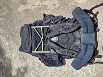 Old aluminum frame hiking pack in Fort Campbell, Kentucky