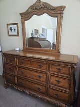Solid Birch 9 drawer dresser with mirror in Spring, Texas