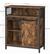 VASAGLE Storage Cabinet, Kitchen Cupboard with Sliding Door in Ramstein, Germany