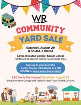 Yard sale in Byron, Georgia