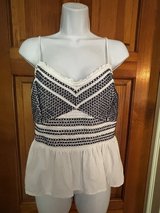 Old Navy Embroidered Smocked Camo Top - Medium in Batavia, Illinois