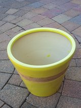 Yellow Ceramic Planter Pot in Ramstein, Germany