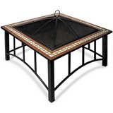NEW Fire Pit 81x81cm Square Table Firepit Heater/BBQ/Ice Pit in Ramstein, Germany