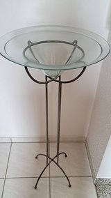 Metal Stand Decoration with Glass Bowl in Ramstein, Germany