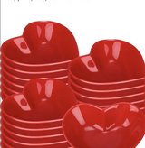?? NEW! Set of 20 Red Ceramic Heart-Shaped Bowls – $60 ?? in Naperville, Illinois