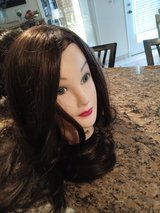 Long dark wig with side part in Alamogordo, New Mexico
