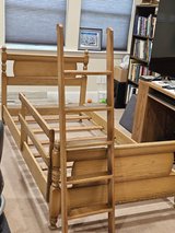 Kid's Bedroom Set--Two twin/bunk beds--solid oak in Houston, Texas