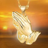 Fashion Prayer Hand Pendant Necklace New never worn in Fort Polk, Louisiana