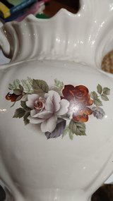 Vintage 3-piece Washstand Set -Includes Ceramic Bowl, Pitcher & Wood Stand in Camp Lejeune, North Carolina