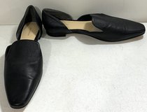 New! 8.5M Via Spiga Minimalist black Leather Shoes - Cut out Flats in Naperville, Illinois