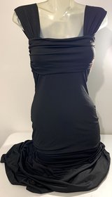 New! Cider Sz: Small Stretchy Ruched Bodycon Black Maxi Dress / Long Special Occassion Gown in Chicago, Illinois