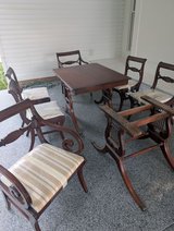 1940's table and charirs in Fort Campbell, Kentucky
