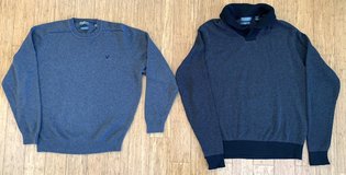 Set of 2 Lyle & Scott Men's Large 100% Cotton Sweaters - EUC - *$10 for BOTH* in Naperville, Illinois