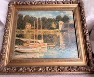 Claude Monet The Argenteuil Bridge Framed Canvas Replica Impressionism Art Print in Okinawa, Japan