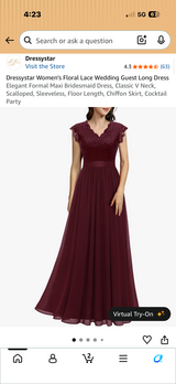 NEW Formal Burgandy Dress in Fairfield, California