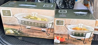 Two Casserole Dishes with Tealight Warmer in Ramstein, Germany