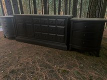 Large Pennsylvania House Dresser & Nightstands 3pc Bedroom Set Solid Wood Black Satin New in Kingwood, Texas