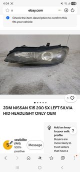 S15  SILVIA LEFT HEADLIGHT in Okinawa, Japan
