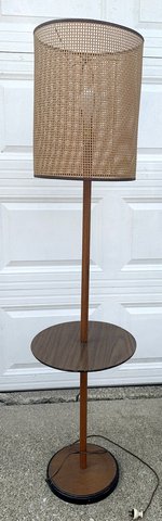 Vintage (Late 1960s) Floor Lamp with Table in Joliet, Illinois
