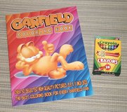 NEW Garfield Coloring Book and Box of 24 Crayola Crayons in Oswego, Illinois