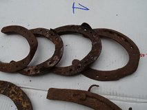 set of very old horseshoes - horseshoe-trowing/decoration in Ramstein, Germany