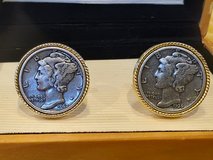 Mercury Dime Cufflinks in Okinawa, Japan