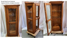Small Oak Curio Cabinet in Batavia, Illinois