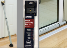 New! SABRE Entry or Patio Door Security Bar - Adj steel w/ Vibration Detecting 115dB Alarm in Naperville, Illinois