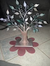 Jewelry tree stand with flower mat in Alamogordo, New Mexico