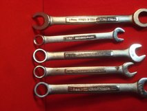FIVE CRAFTSMAN COMBINATION WRENCHES in Oswego, Illinois