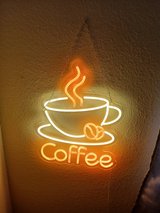 neon coffee sign in Alamogordo, New Mexico