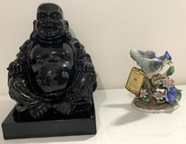 $10ea Smiling Buddah statue -OR- Vintage MCM ArnArt porcelain Blue Jay Figurine *EUC* in Bolingbrook, Illinois