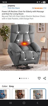 Power stand up recliner in 29 Palms, California