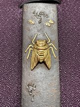 Elegant Semi / Cicada motif Kazuka handle in Okinawa, Japan