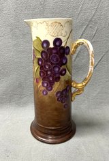 Antique JPL Jean Pouyat Limoges France #559 Tankard Pitcher Grapes in Batavia, Illinois