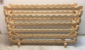 72 Bottles Wine Rack Holder Stackable Storage 6 Tier Solid Wood in Chicago, Illinois