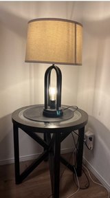 Round Glass Table and Lamp Shade in Okinawa, Japan