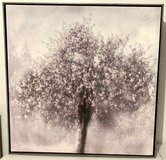 Wall Art Shimmering " Spring Touch " lg Framed Canvas 28 x 28.5"H Tree w/ blossoms Hanging Decor in Bolingbrook, Illinois