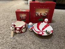 Snowman Candy Dish & Dip Set in Aurora, Illinois