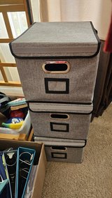 Collapsible Hanging File Bins / Organizers - Like New in Bolingbrook, Illinois