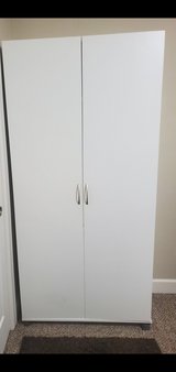 White 2 Door Wooden Utility Cabinet in Alamogordo, New Mexico