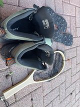Fly fishing wading boots and net in Ramstein, Germany