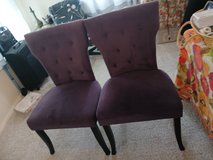 a pair of purple chairs in Alamogordo, New Mexico