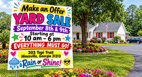 Yard Sale in Hinesville, Georgia