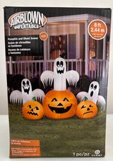Pumpkin & Ghost Inflatable in Byron, Georgia
