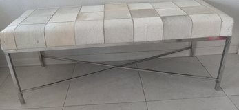 Genuine cowhide bench in Alamogordo, New Mexico