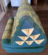Thai Floor Bed with Triangle Cushion in Okinawa, Japan