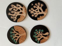 Leather Carved Refrigerator Magnets of Joshua trees in 29 Palms, California