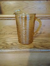 Anchor Hocking Soreno Pitcher Amber Harvest Gold Ripple 2 Quart in Plainfield, Illinois